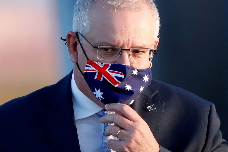 FILE PHOTO:  Australian Prime Minister Scott Morrison visits Tokyo