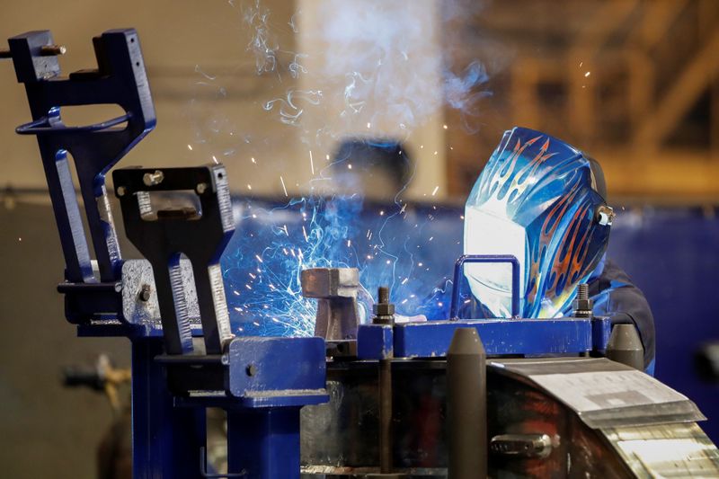 A LB Steel LLC’s employee manufactures a component for new