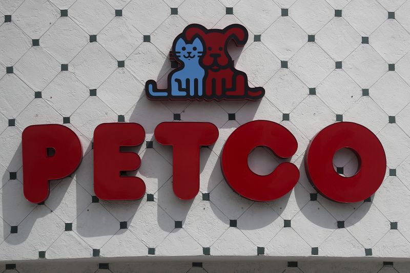 FILE PHOTO: A Petco store logo is pictured on a