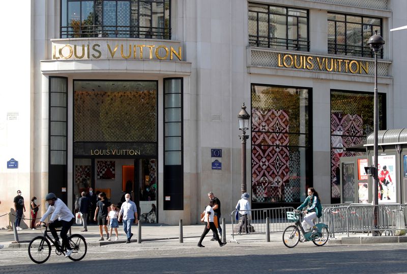 Paris, France, inside LVMH, Louis Vuitton Store, Luxury CLothing