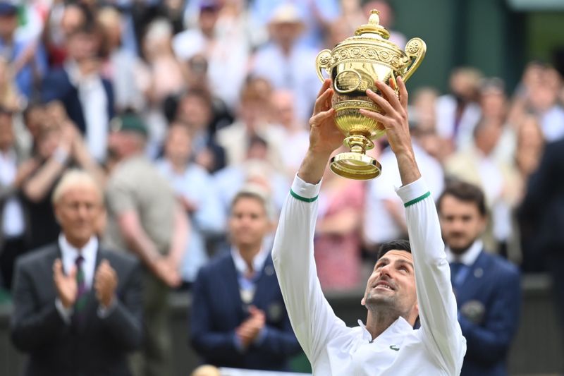 FactboxTennisWimbledon men’s singles champion Novak Djokovic Metro US