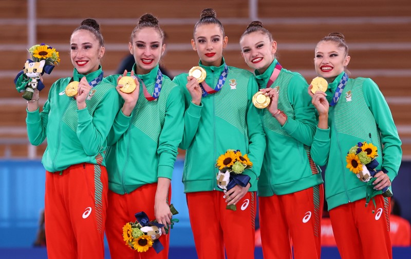 OlympicsRhythmic GymnasticsBulgaria win group gold to end Russian