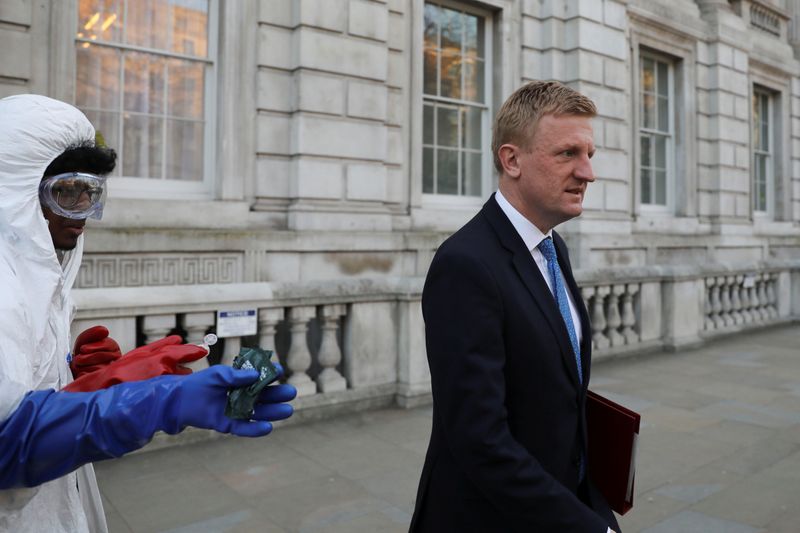 Britain’s Culture Secretary Oliver Dowden is seen as a man