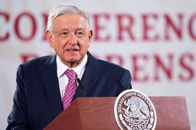 FILE PHOTO: Mexico’s President Andres Manuel Lopez Obrador speaks during